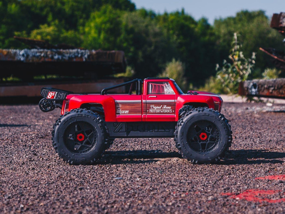 Arrma Outcast 4X4 8S BLX 1/5th Stunt Truck - Red-10