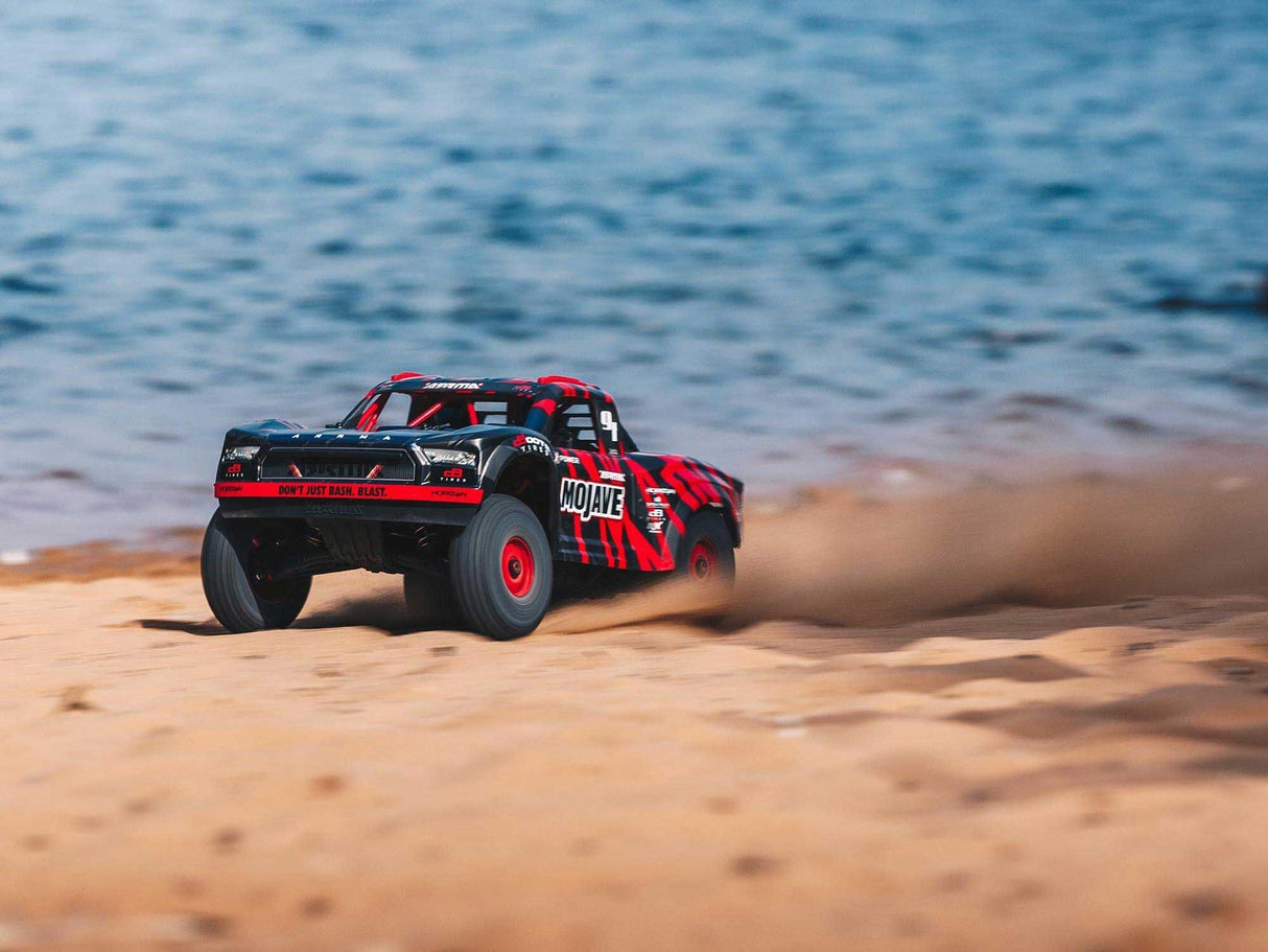 Arrma 1/7 Mojave 6S BLX Desert Truck - Black/Red-7