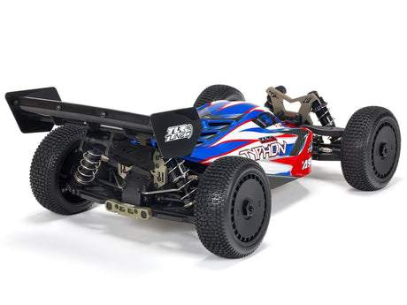 Arrma 1/8 TLR Tuned Typhon 6S 4WD BLX Buggy RTR - Red/Blue-5