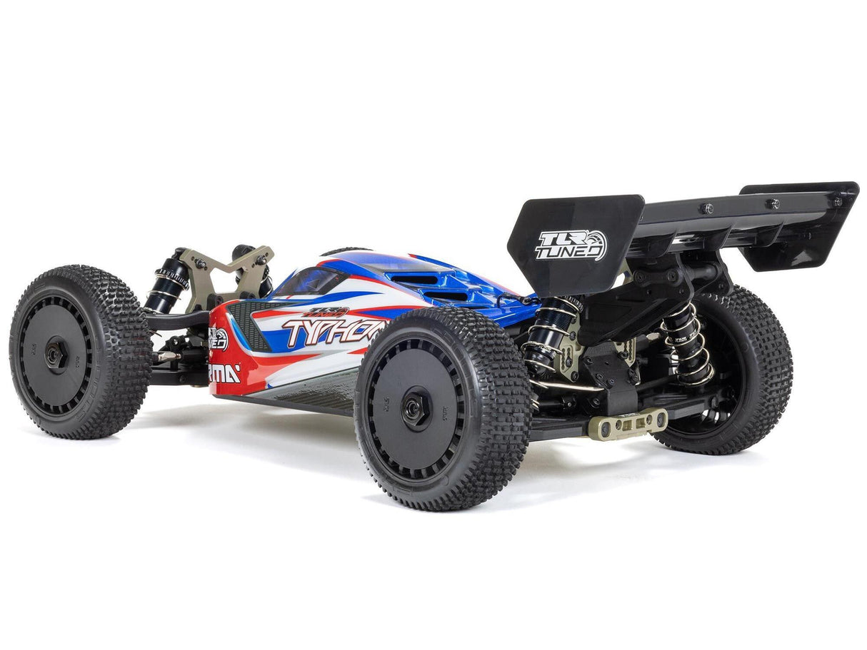 Arrma 1/8 TLR Tuned Typhon 6S 4WD BLX Buggy RTR - Red/Blue-7