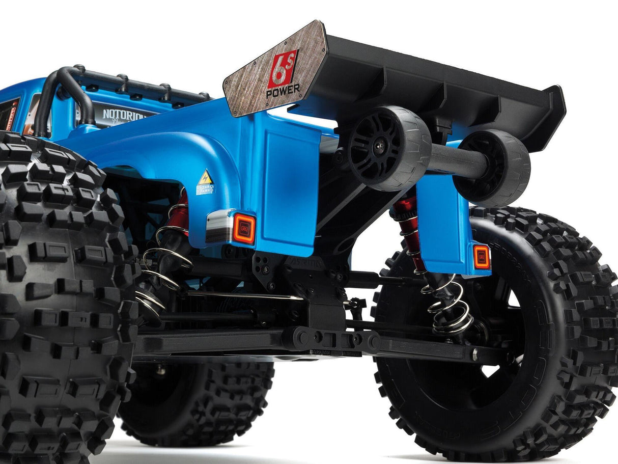 Arrma Notorious 6S 4WD BLX 1/8 RTR - Blue-7