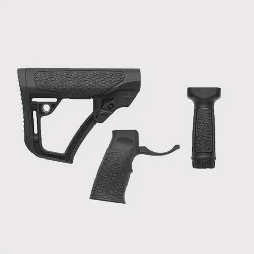 実物 DANIEL DEFENSE ENHANCED FURNITURE SET Daniel Defense AR-15 Enhanced Polymer Furniture Set - Black