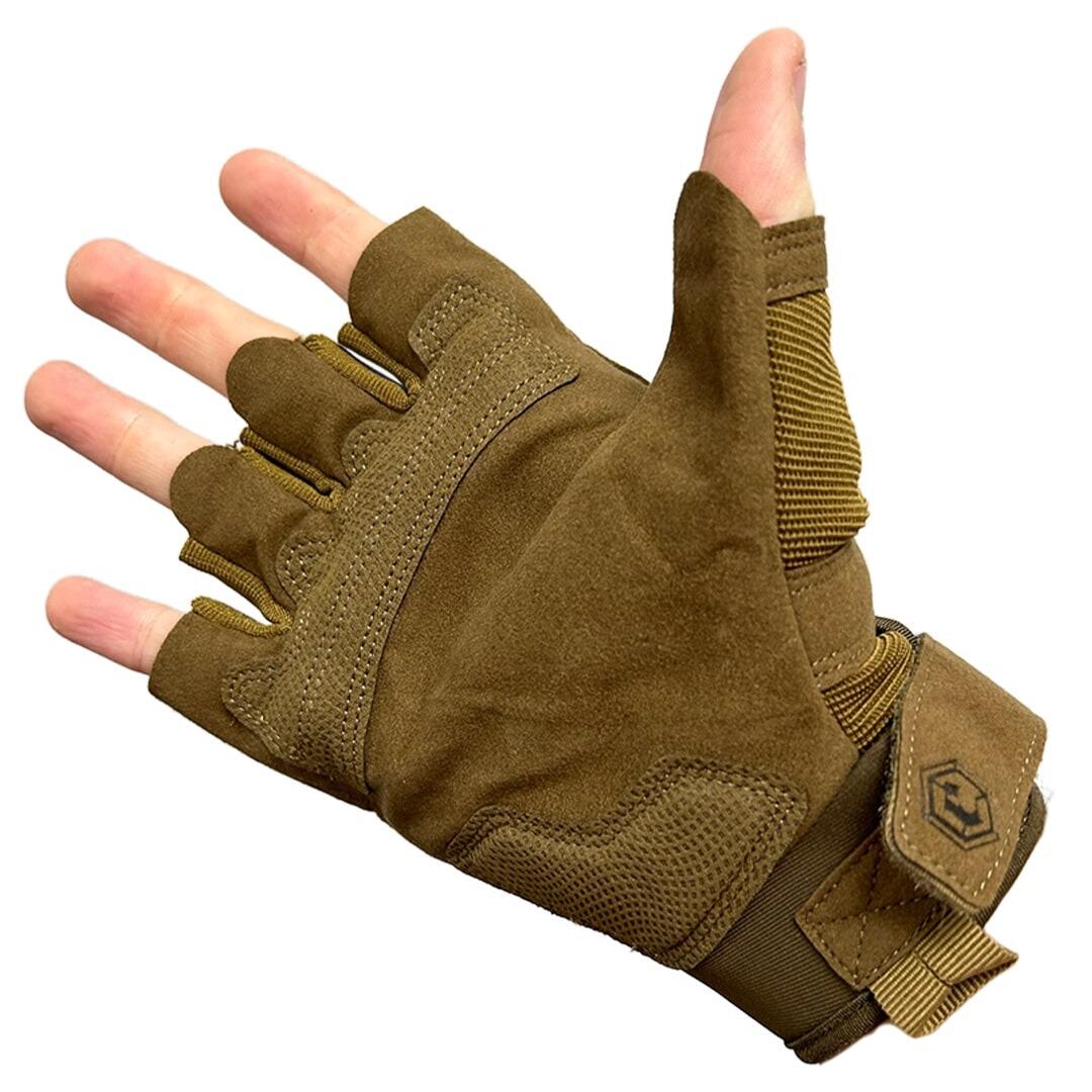 Emerson Fingerless War Fighter Gloves - Tan-1