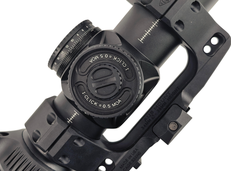 EvolutionGear KS-1 MAG 1-10X24mm FFP Scope w/ ACRO Combo - Black