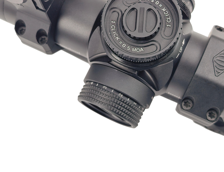 EvolutionGear KS-1 MAG 1-10X24mm FFP Scope w/ ACRO Combo - Black