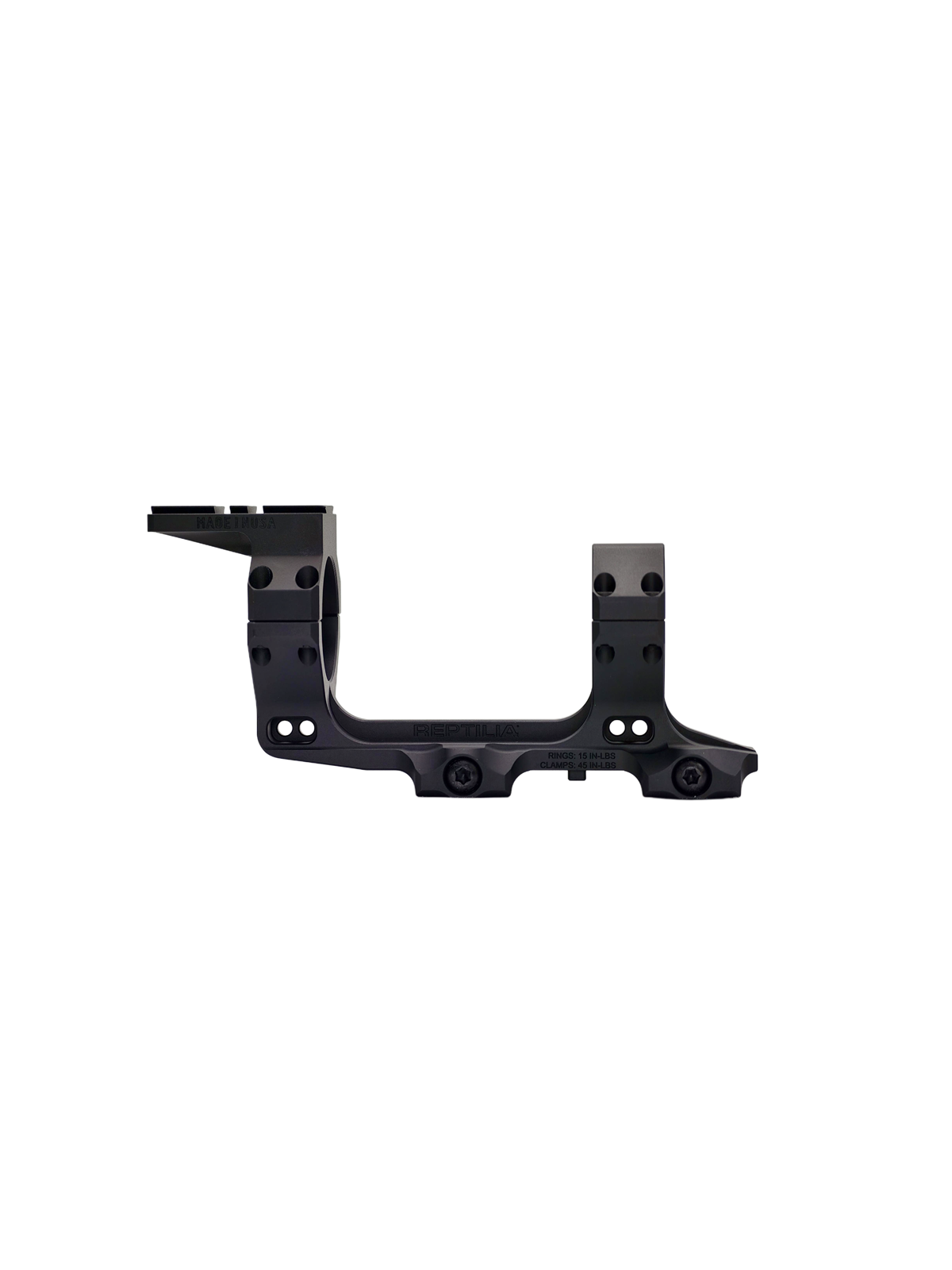 EvolutionGear AUS mount 1.54''/34mm W TOP/12 ACRO Mount Cerakoated - Black