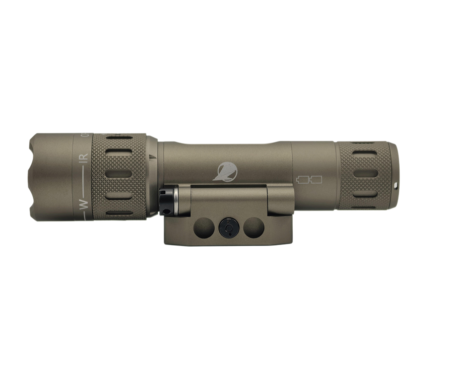 EvolutionGear WMX200 TAC Flashlight IR Illuminated w Rotation Mount
