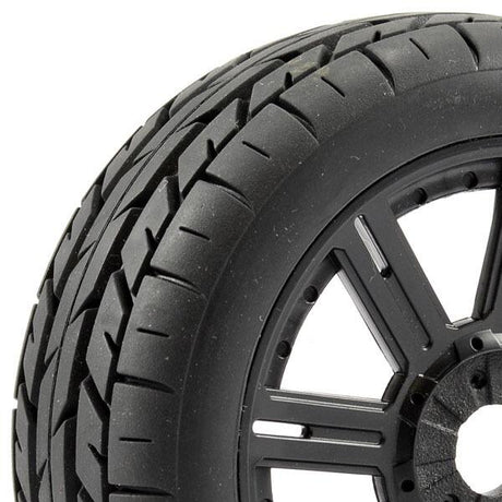 Fastrax 1/8 Eagle Tread Mounted On 8-Spoke - Black-0