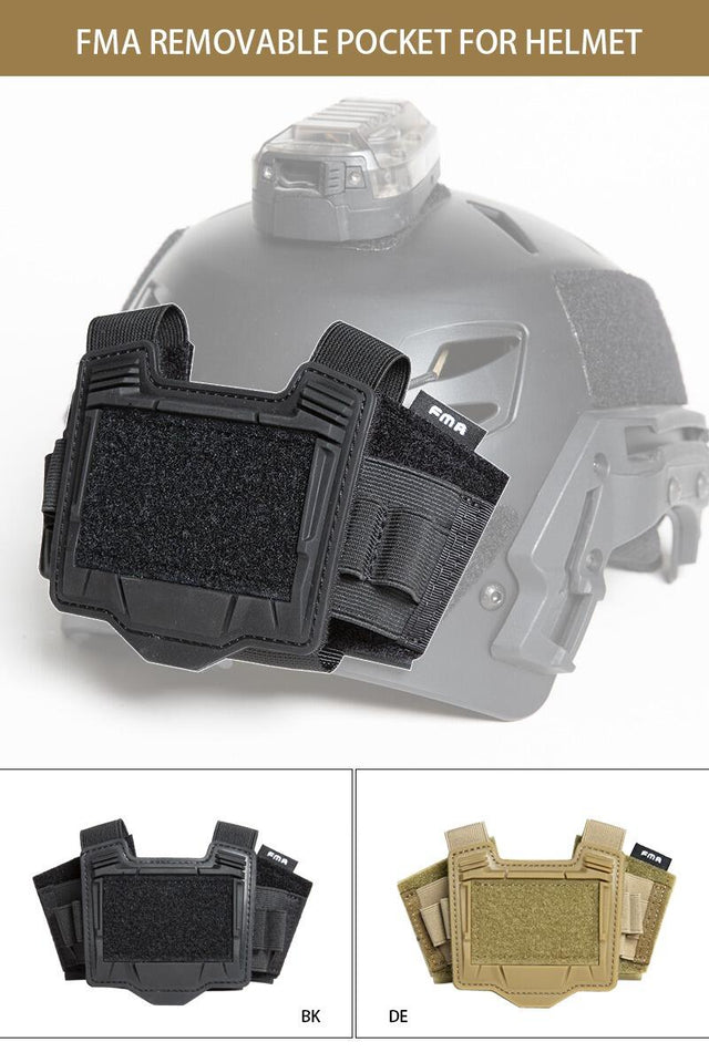 FMA Removable Helmet Pocket / Counterweight Pouch - Black-0