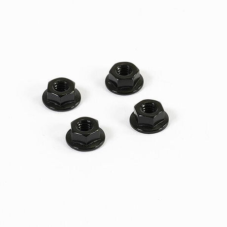 Fastrax M4 Aluminium Locknuts - Serrated-0