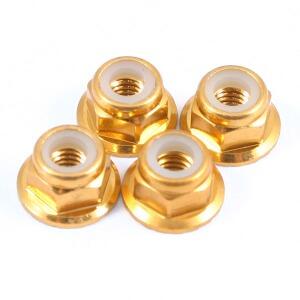 Fastrax M4 Aluminium Locknuts - Flanged-5