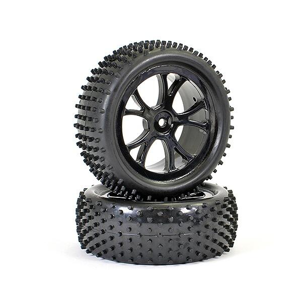 FTX Vantage Front Buggy Tyre Mounted on Wheels - Black-0