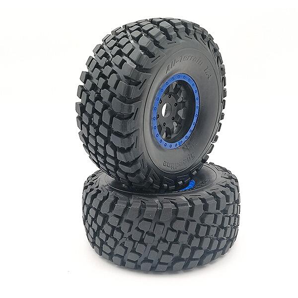 FTX DR8 Wheel and Tyre Set - Blue-0