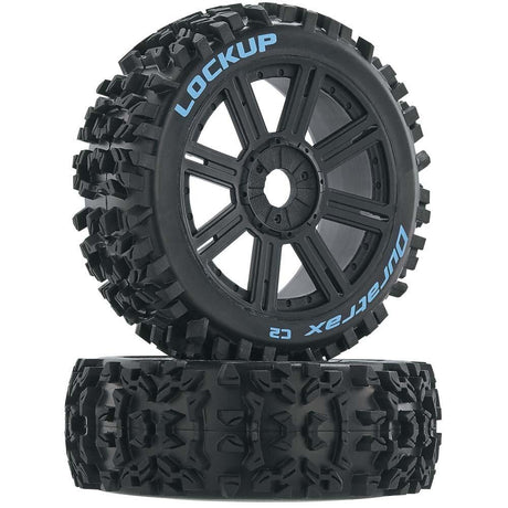 Duratrax Lockup Buggy Tire C2 Mounted Spoke - Black-0