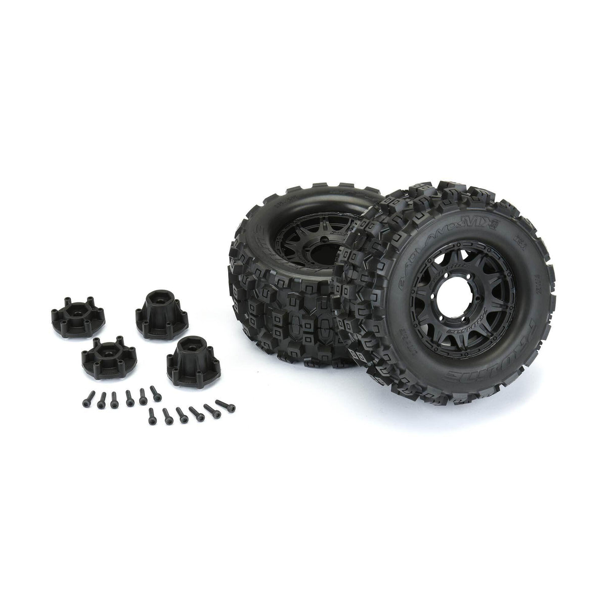 Proline 1/10 Badlands MX28 Front/Rear 2.8" MT Tires Mounted - 12mm-2