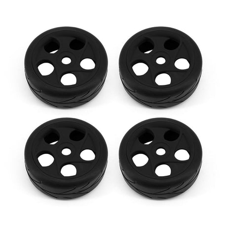 RC OverHaul Buggy Wheel & Tyre Set 1/8th On-road - Black-0