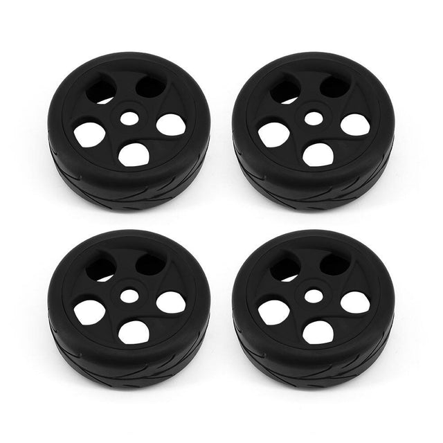 RC OverHaul Buggy Wheel & Tyre Set 1/8th On-road - Black-0