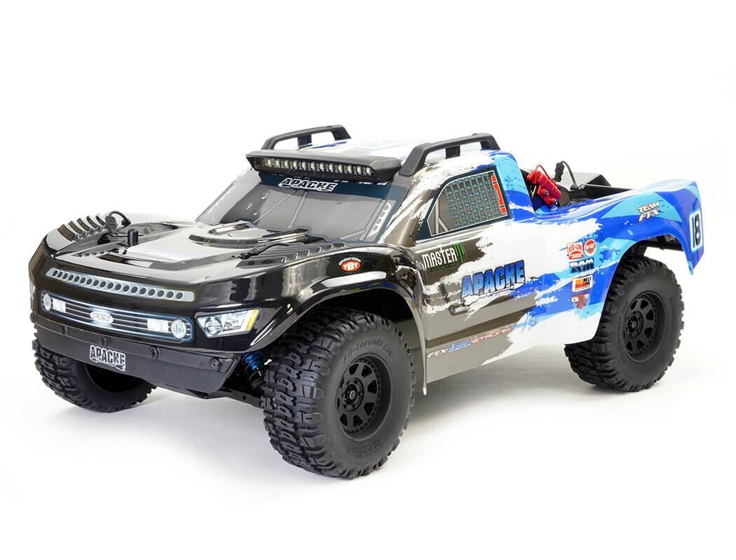 FTX Apache 1/10 Brushless Trophy Truck RTR - Blue-0