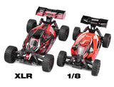 Team Corally Asuga XLR 6S Roller Buggy Chassis - Red-13