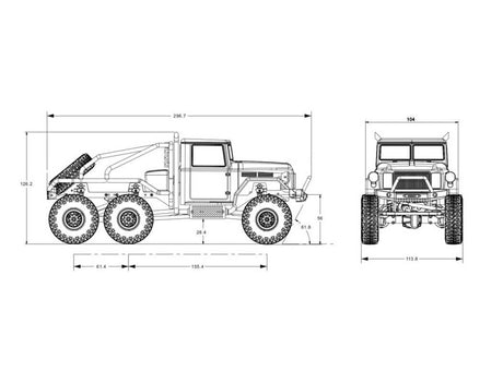 FTX Outback Mini X Sixer 1/18 Trail RTR - Grey-10