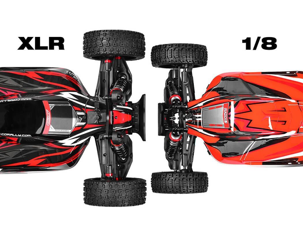 Team Corally Asuga XLR 6S Roller Buggy Chassis - Blue-12