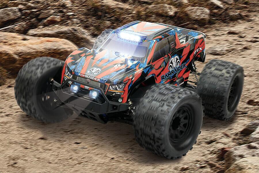 FTX Ramraider 1/10 Brushless Monster Truck RTR - Red/Blue-0