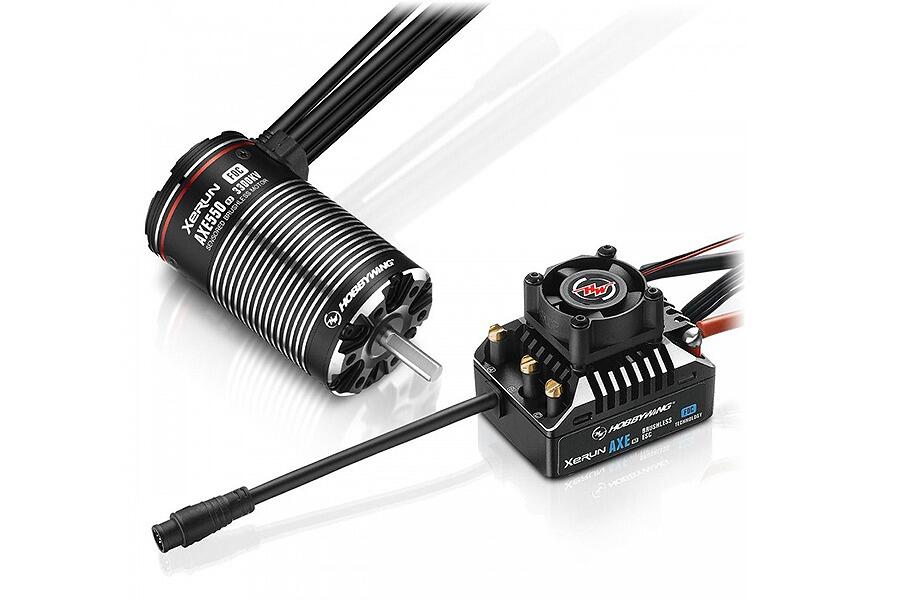 Hobbywing Xerun AXE550 3300KV R2 FOC Sensored Brushless Combo-0