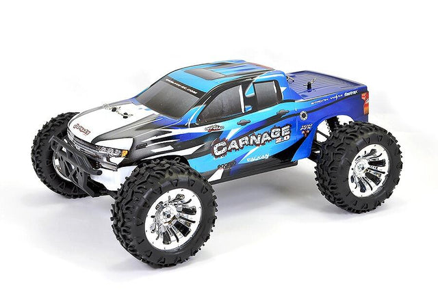 FTX Carnage 2.0 1/10 Brushed Truck 4WD RTR - Blue-0