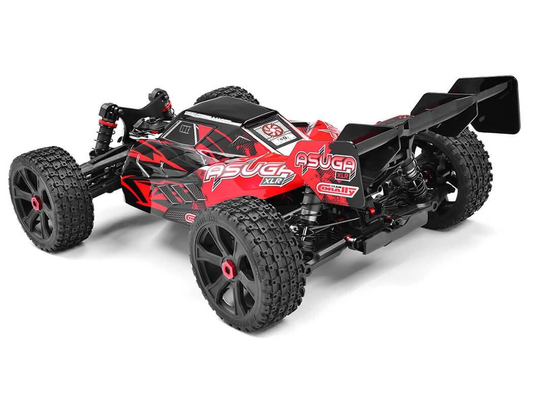 Team Corally Asuga XLR 6S Roller Buggy Chassis - Red-4