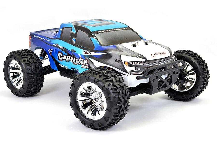 FTX Carnage 2.0 1/10 Brushed Truck 4WD RTR - Blue-1