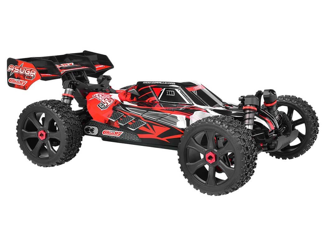 Team Corally Asuga XLR 6S Roller Buggy Chassis - Red-5