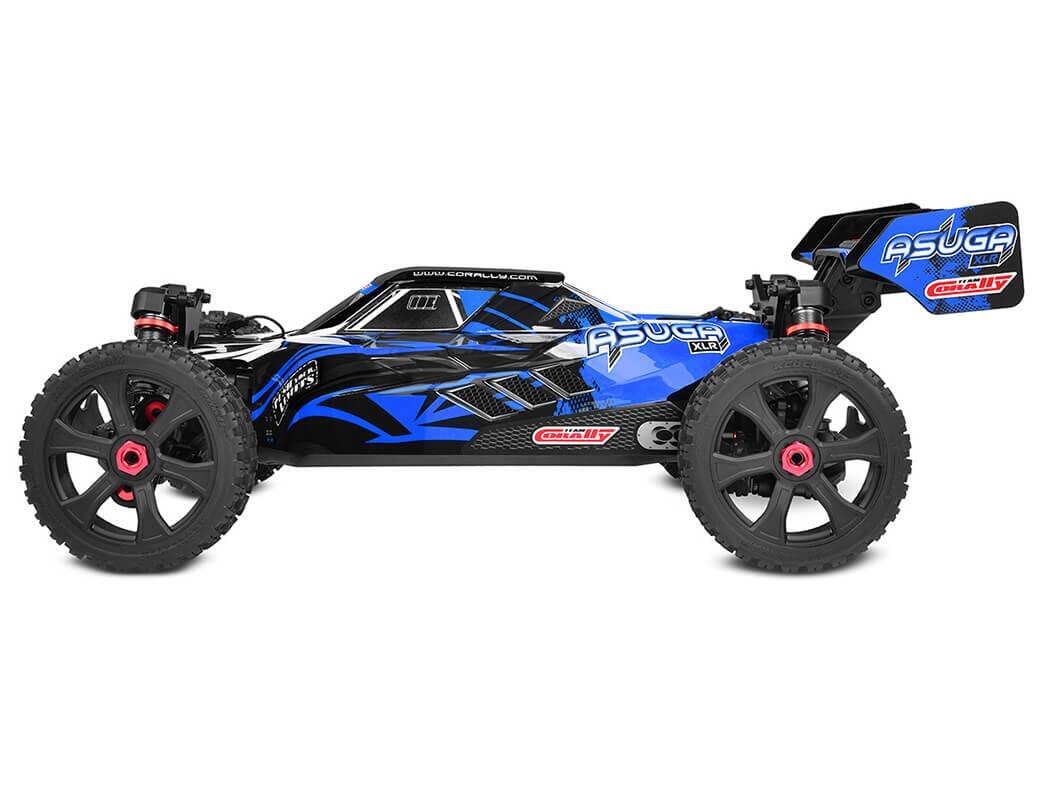 Team Corally Asuga XLR 6S Roller Buggy Chassis - Blue-3