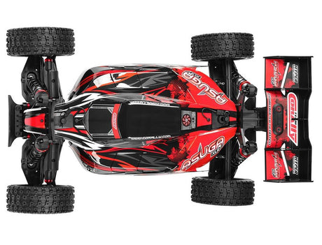 Team Corally Asuga XLR 6S Roller Buggy Chassis - Red-7