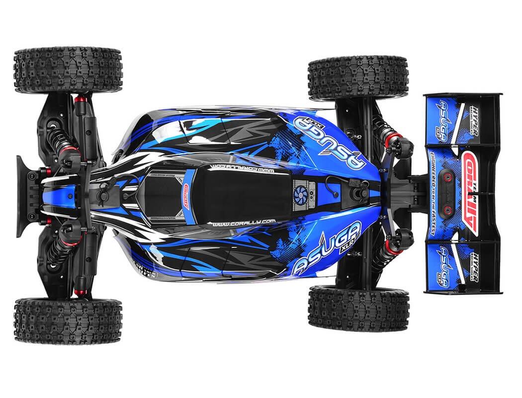 Team Corally Asuga XLR 6S Roller Buggy Chassis - Blue-4