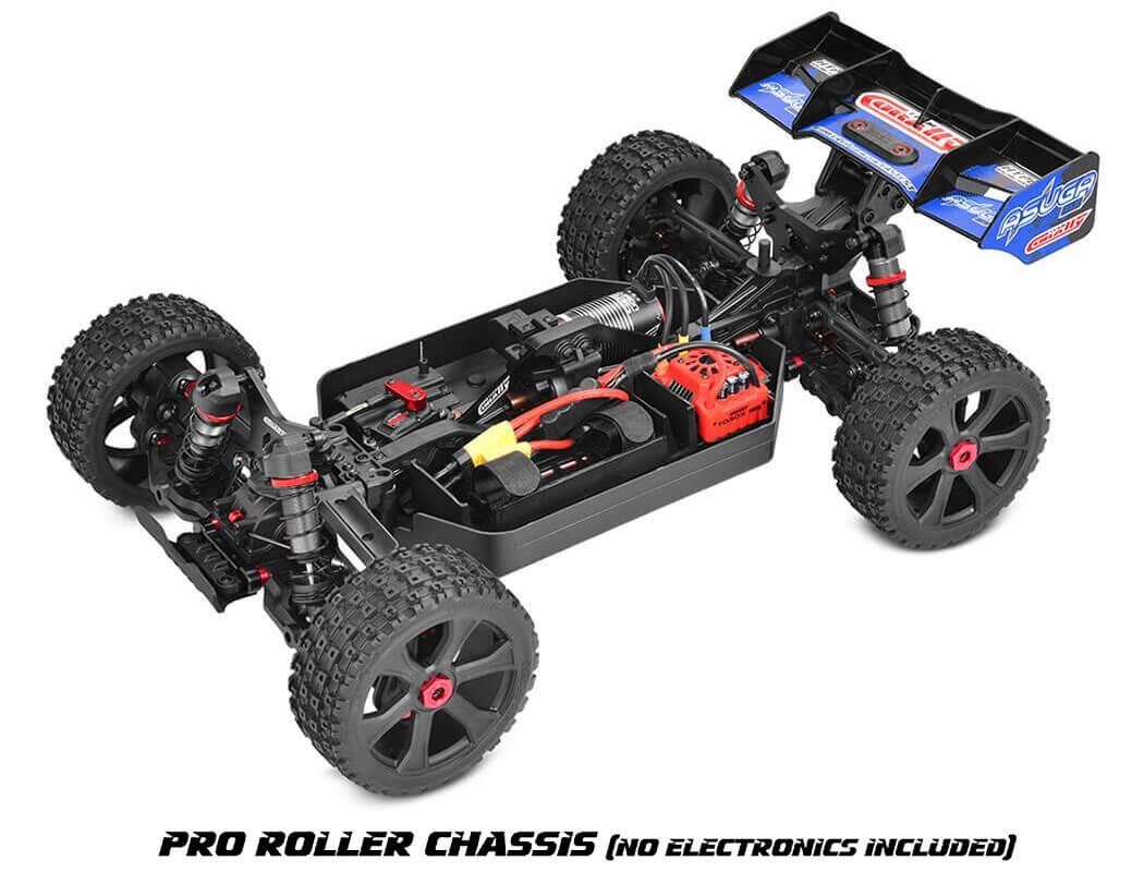 Team Corally Asuga XLR 6S Roller Buggy Chassis - Blue-8