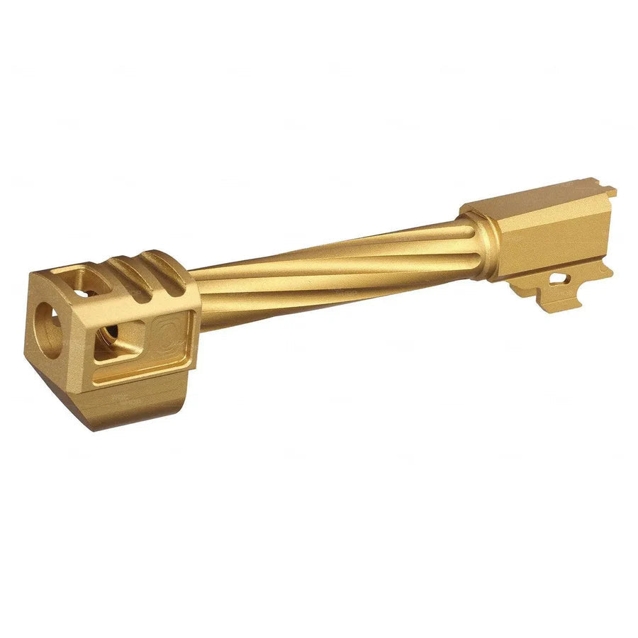 Gunday CNC Outer Barrel with Compensator Type B for SIG AIR M17 GBB - Gold