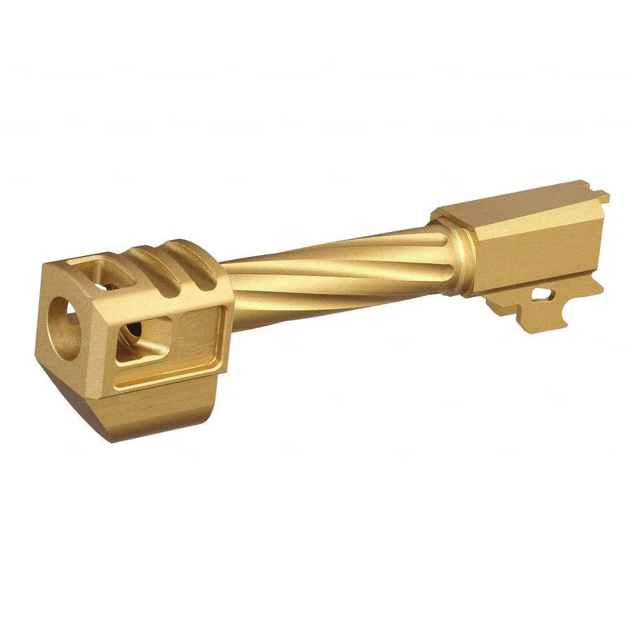 Gunday CNC Outer Barrel with Compensator Type B for SIG AIR M18 GBB - Gold