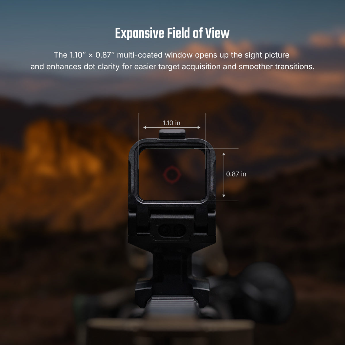 Osight R Micro T1/T2 Footprint Enclosed Red Dot Sight with Multi-Reticule System