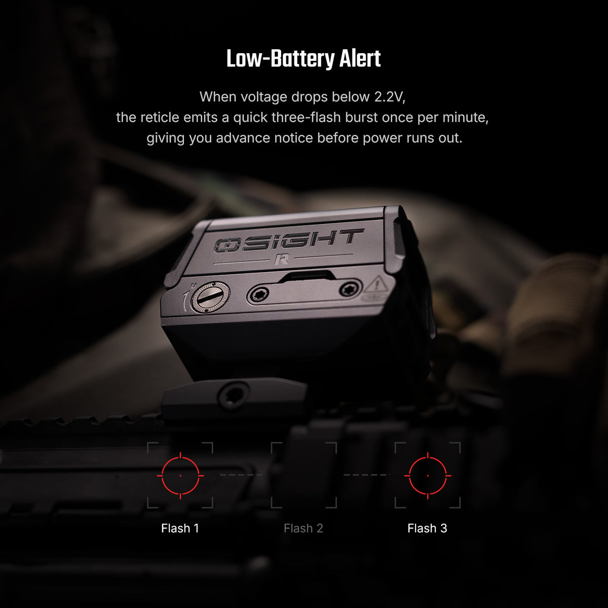 Osight R Micro T1/T2 Footprint Enclosed Red Dot Sight with Multi-Reticule System