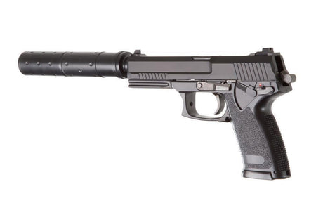 HFC MK23 Gas Pistol with Silencer - Black-1