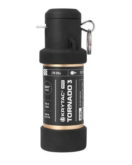 Krytac Tornado 3 Timed Frag Grenade - Black & Gold