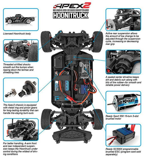 Team Associated Hoonitruck Apex 2 RTR 4WD-22