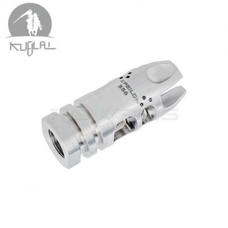 Kublai VG6 Epsilon Style Flash Hider Bead Blasted - Stainless-1