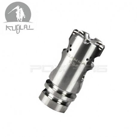 Kublai VG6 Gamma 556 Style Flash Hider - Stainless-1