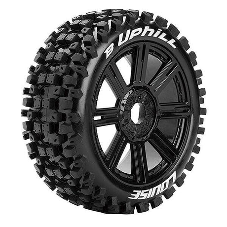 Louise RC B-Uphill 1/8 FR/RR Soft Hex 17mm Spoke - Black-0