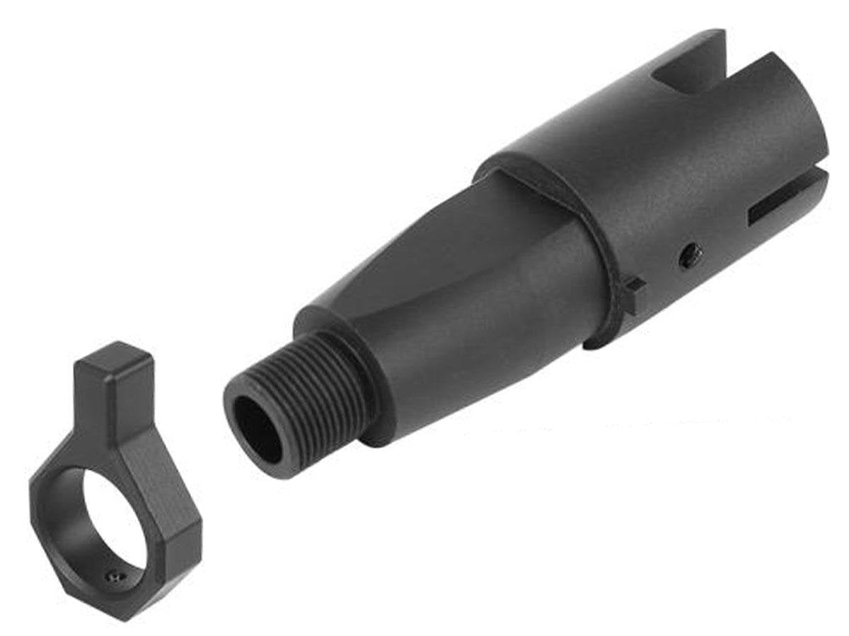 First Factory SIG Sauer MPX AEG Outer Barrel Base with Battery Block - Black