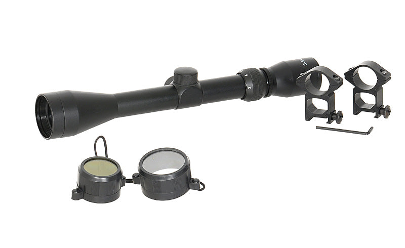 PCS Scope 3-9X40 with High Mounting Rings