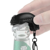 Nuprol Fast Helmet Bottle Opener Keychain - Black-3