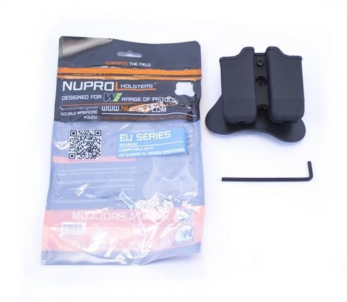 Nuprol EU Series Double Magazine Pouch - Black-0