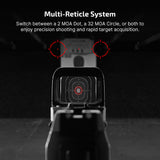 Osight S 2 MOA Dot & 32 MOA Circle with OAL Material - OD Green